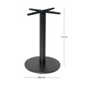 PRATO-W D45cm Steel Base H72cm (adjustable feet)