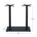 PRATO-W Βάση Τραπεζιού BAR 70x40cm H.108cm Μέταλλο Βαφή Μαύρο / 18,50Kg