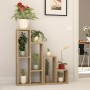 Ραφιέρα - Ανθοστήλη Sule Megapap χρώμα sapphire oak 84x20x89εκ.