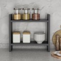Denver Megapap melamine kitchen shelf in anthracite color 34x10x30cm.