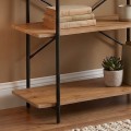 BOOKCASE 80x34x80cm Metal Black/Sonoma