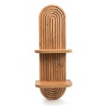 Artwill Megapap MDF wall shelf in oak 26x13x70cm.