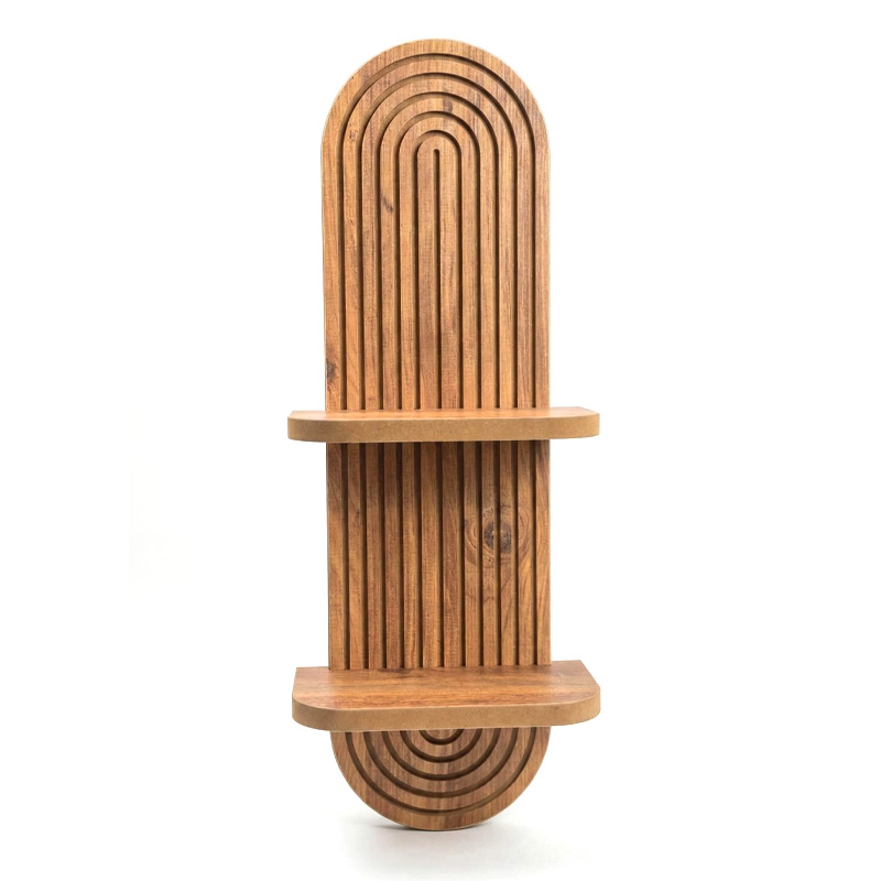 Artwill Megapap MDF wall shelf in oak 26x13x70cm.