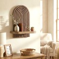 Artwill Megapap MDF wall shelf in wenge 26x13x35cm.