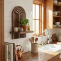 Artwill Megapap MDF wall shelf in wenge 26x13x35cm.