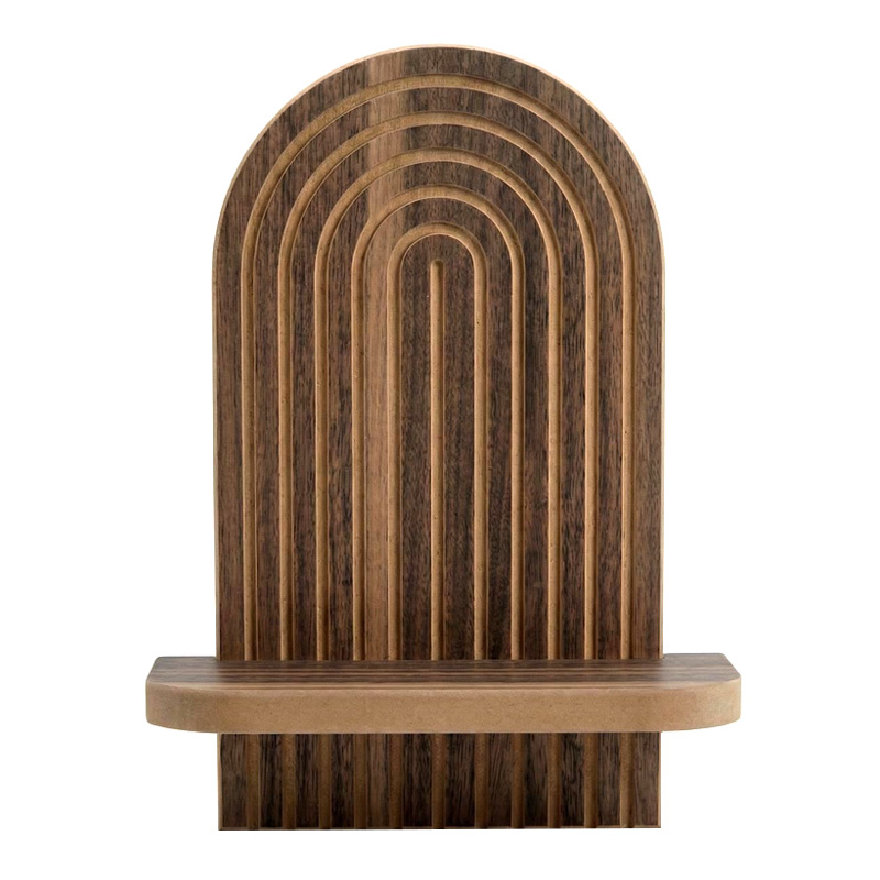Artwill Megapap MDF wall shelf in wenge 26x13x35cm.