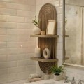 Artwill Megapap MDF wall shelf in wenge 26x13x70cm.
