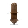 Artwill Megapap MDF wall shelf in wenge 26x13x70cm.
