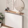 Barca Megapap melamine wall shelf in pine oak color 120x17.5x20.4cm.