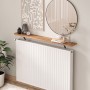Barca Megapap melamine wall shelf in pine oak color 120x17.5x20.4cm.