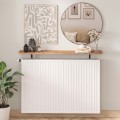 Barca Megapap melamine wall shelf in pine oak color 120x17.5x20.4cm.