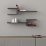 Fork Megapap melamine 2 pieces wall shelves in anthracite color 75x19,5x18cm.
