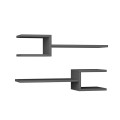 Fork Megapap melamine 2 pieces wall shelves in anthracite color 75x19,5x18cm.