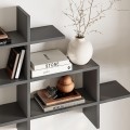 Halic Megapap melamine wall shelf in anthracite color 150x22x82cm.