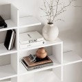 Halic Megapap melamine wall shelf in white color 150x22x82cm.