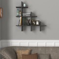 Juke Megapap melamine wall self in anthracite color 81,8x18x80cm.
