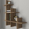 Juke Megapap melamine wall self in walnut color 81,8x18x80cm.