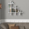 Juke Megapap melamine wall self in white color 81,8x18x80cm.