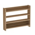 Lane Megapap melamine wall shelf in walnut ud color 85x15x66cm.