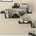 Lowa Megapap melamine 3 pieces wall shelf in anthracite color 57,7x14,5x18cm.