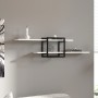 Mone Megapap melamine wall shelf in white color 120x18x30cm.