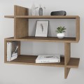 Paralel Megapap melamine wall shelf in light brown color 70x22x65cm.