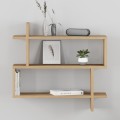 Paralel Megapap melamine wall shelf in natural beech color 70x22x65cm.