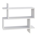 Paralel Megapap melamine wall shelf in white color 70x22x65cm.