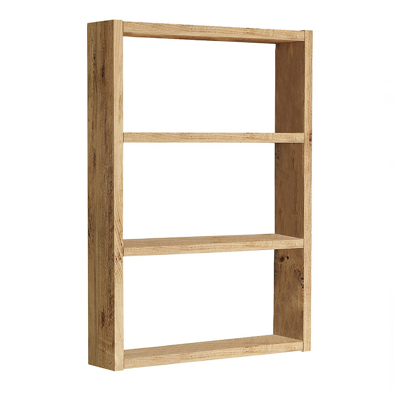 Prena Megapap melamine wall shelf in atlantic pine 43.2x9x60cm.