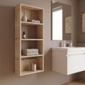 Ραφιέρα τοίχου Rafina Megapap χρώμα sapphire oak 40x15x90εκ.