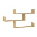 Tibet Megapap melamine wall shelf in natural beech color 119x22x66cm.