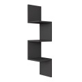 Zikzak Megapap melamine wall shelf in anthracite color 25x25x105.4cm.
