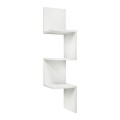 Zikzak Megapap melamine wall shelf in white color 25x25x105.4cm.