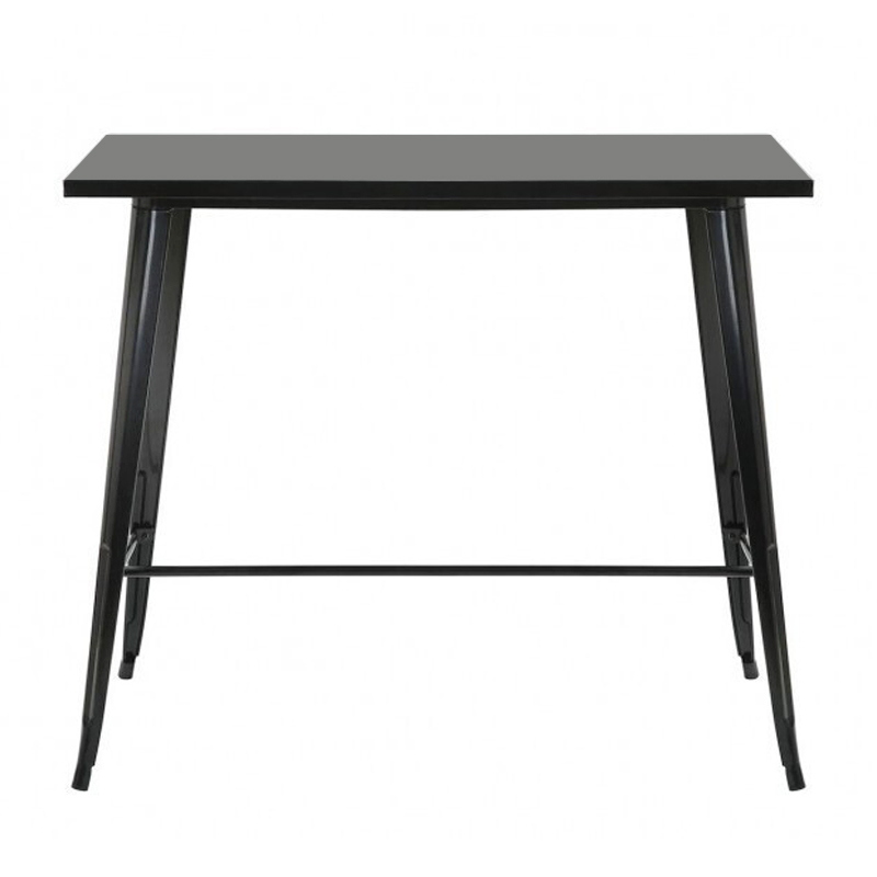 RELIX Τραπέζι Bar-Pro, Μέταλλο Βαφή Μαύρο 120x60x102cm