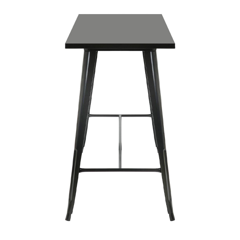 RELIX Τραπέζι Bar-Pro, Μέταλλο Βαφή Μαύρο 120x60x102cm