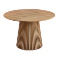 RIM-II Round Dining Table D.120x75cm MDF Natural