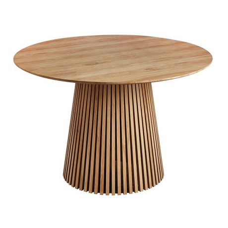 RIM-II Round Dining Table D.120x75cm MDF Natural