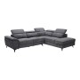 ROMEO Right Facing Corner-Relax Sofa, Grey Fabric