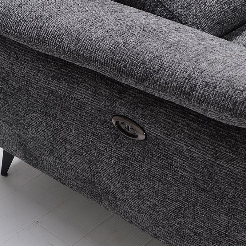 ROMEO Right Facing Corner-Relax Sofa, Grey Fabric