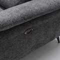 ROMEO Left Facing Corner-Relax Sofa, Grey Fabric