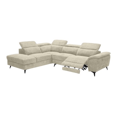 ROMEO Left Facing Corner-Relax Sofa, Beige Fabric