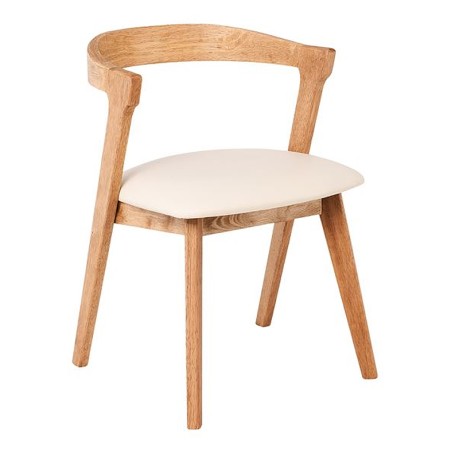 SANDRA Chair Natural, Pu Cream
