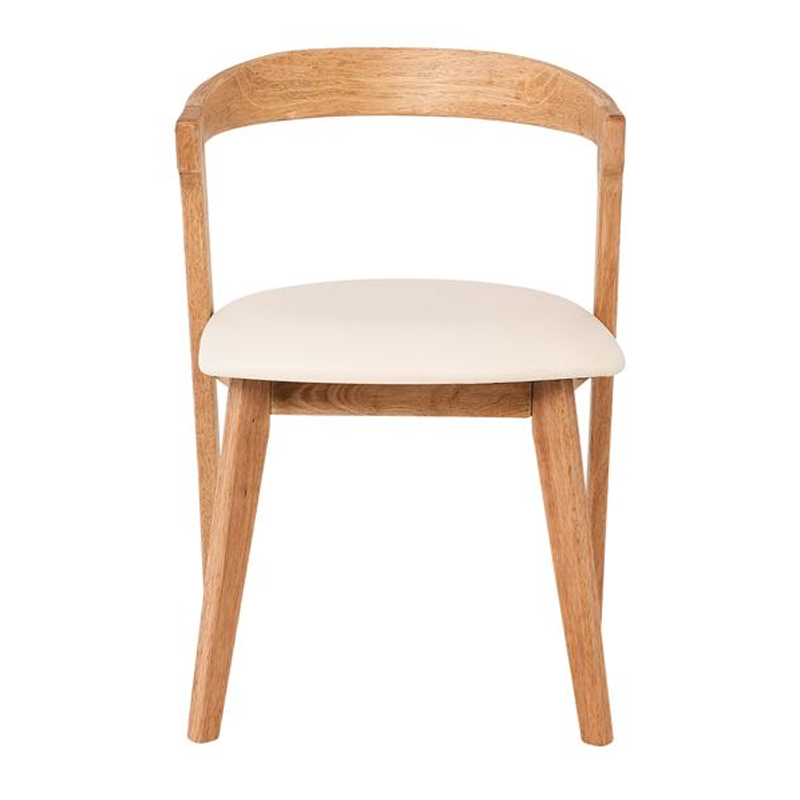 SANDRA Chair Natural, Pu Cream