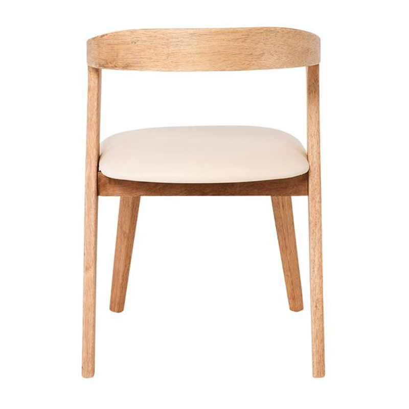 SANDRA Chair Natural, Pu Cream