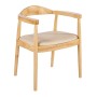 SARA Armchair Natural, Pu Ecru