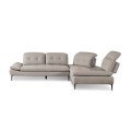 SELBY Right Facing Corner Sofa Fabric Beige