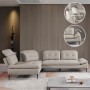 SELBY Left Facing Corner Sofa Fabric Beige
