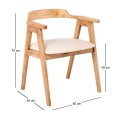 SELVA Armchair Natural, Pu Cream