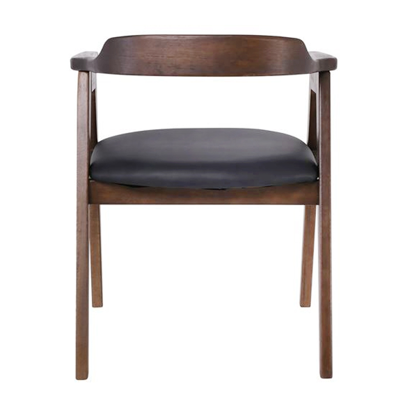SELVA Armchair Walnut, Pu Black