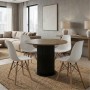 Dining room set 5pcs Bohema - Nova Megapap sepet oak color - white Ø90x77.7cm.